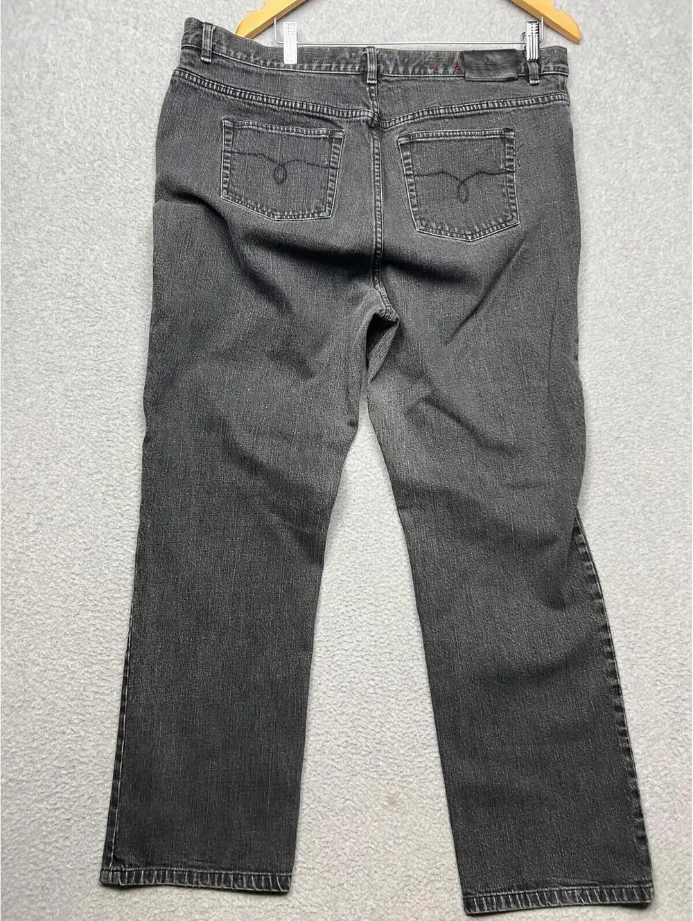 Lauren Ralph Lauren Denim Straight Leg Jeans Womens Plus 18W Black Classic
